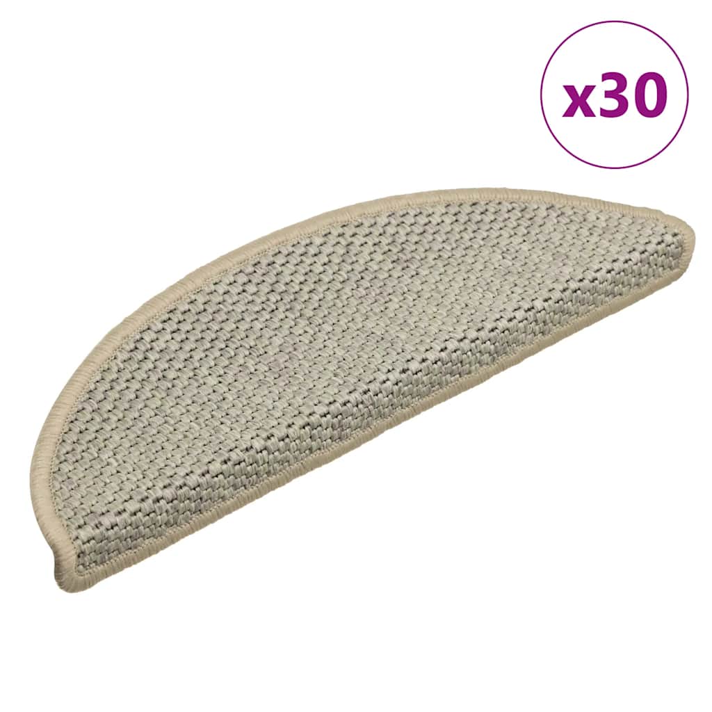 Self-adhesive stair mats, 30 pcs, light green, 56x17x3cm