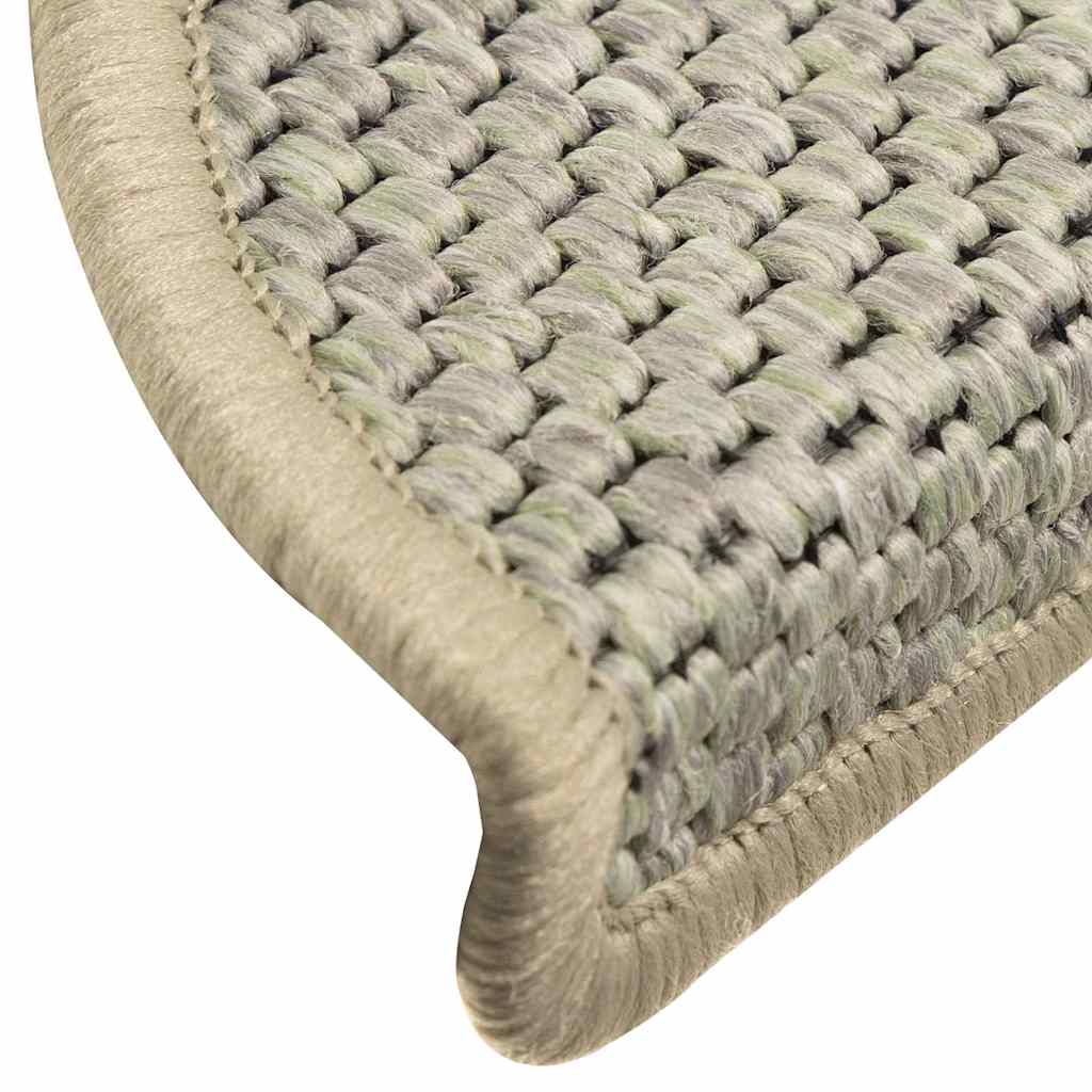 Self-adhesive stair mats, 30 pcs, light green, 56x17x3cm