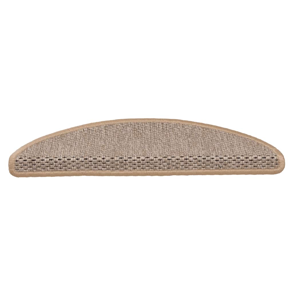 Self-adhesive stair mats, 30 pcs., sand, 56x17x3cm