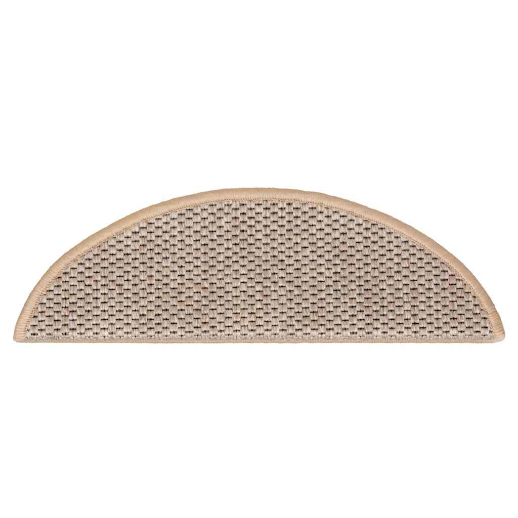 Self-adhesive stair mats, 30 pcs., sand, 56x17x3cm