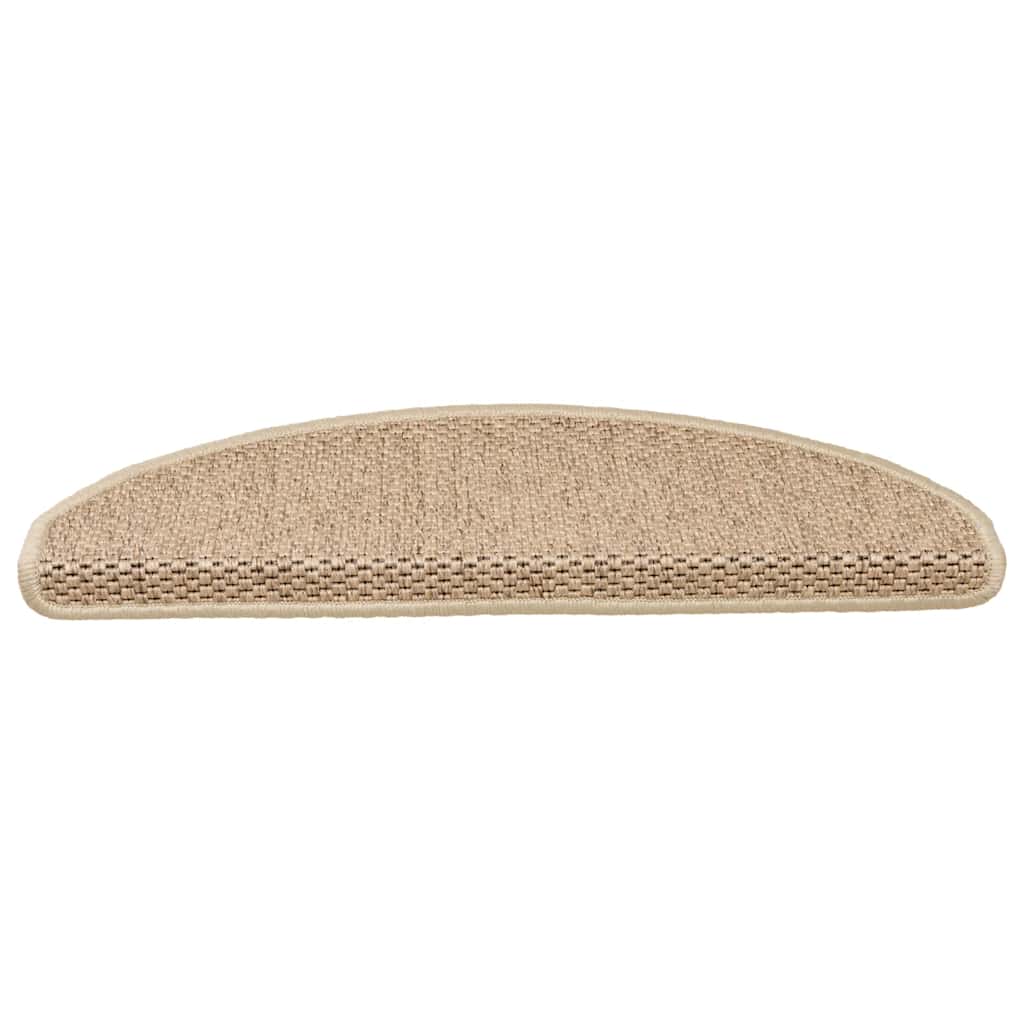 Stair Mats Self-Adhesive, 30 pcs, Beige, 65x21x4cm