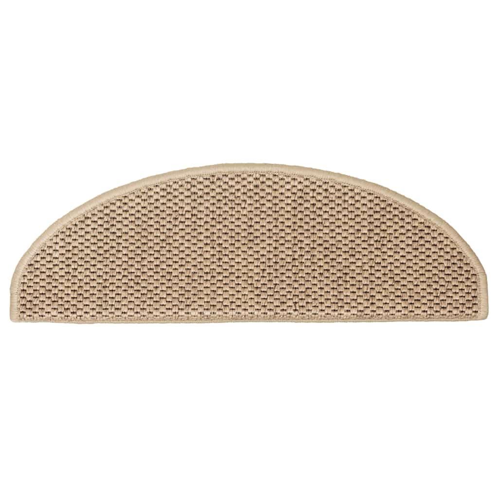 Stair Mats Self-Adhesive, 30 pcs, Beige, 65x21x4cm