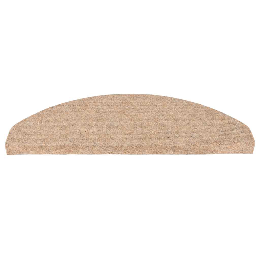 Lipnūs laiptų kilimėliai, 30vnt., smėlio, 65x22,5x3,5cm