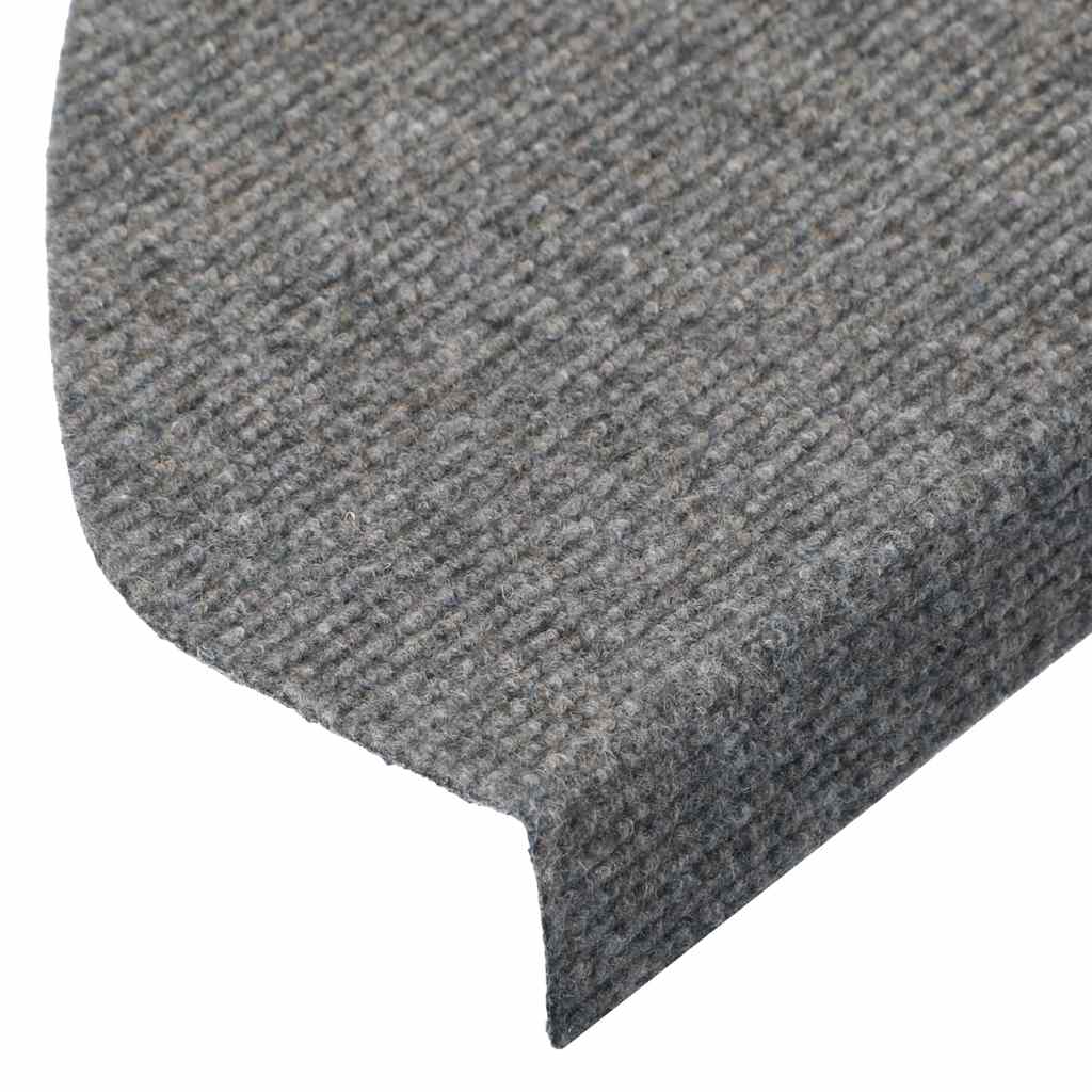 Lipnūs laiptų kilimėliai, 20vnt., pilki, 65x22,5x3,5cm