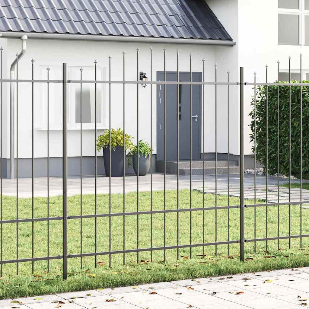 Garden fence Grey 680 x 175 cm