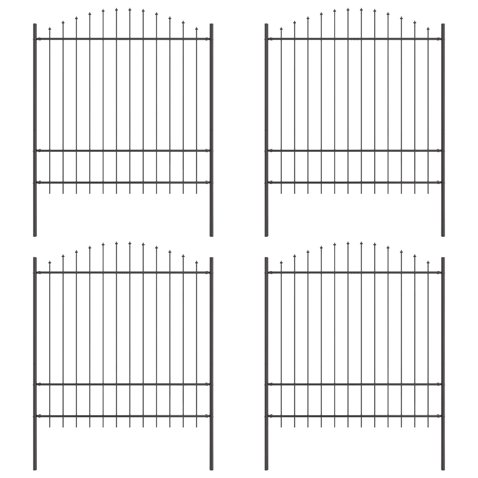 Garden fence Grey 680 x 175 cm