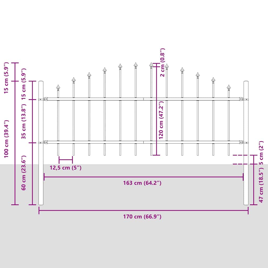 Sodo tvora Pilka 1020 x 75 cm