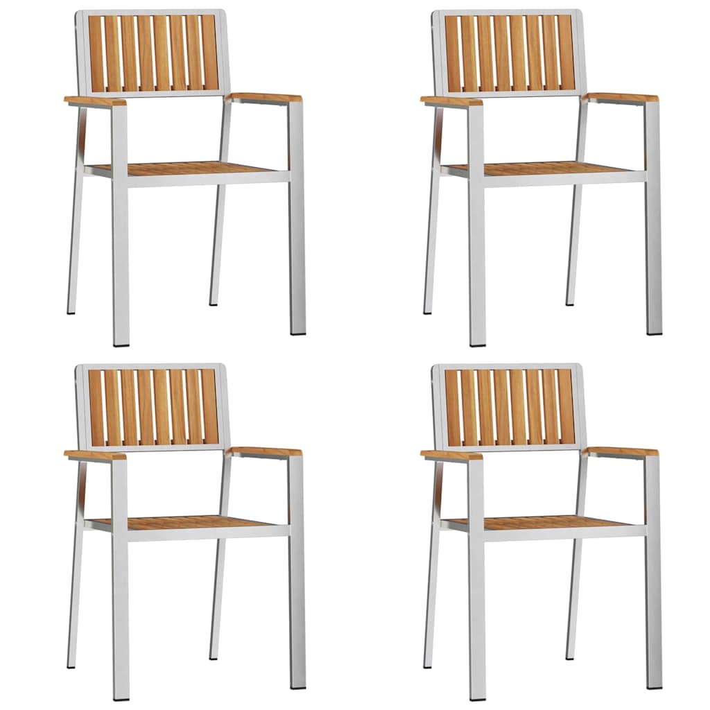 Sodo valgomojo komplektas 5 pcs Ruda Tikmedžio masyvas