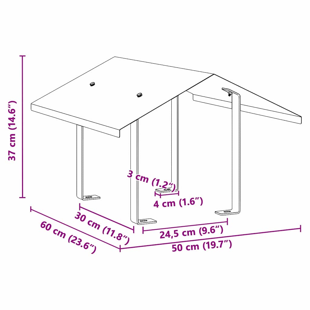 Kaminų gaubtas Sidabro 50 x 60 x 37 cm Nerūdijantis Plienas