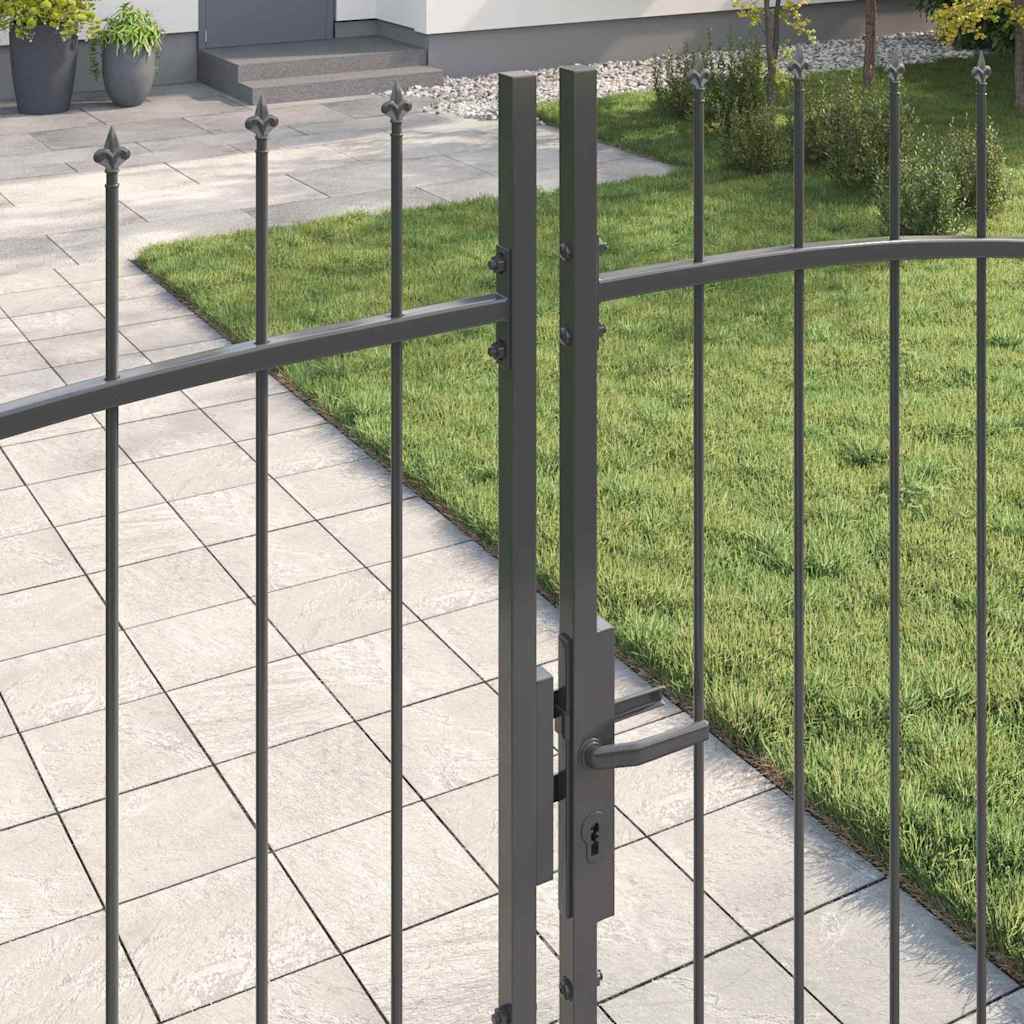 Dviejų durų vartai Woerden Pilka 299,5 x 224,5 cm Plienas