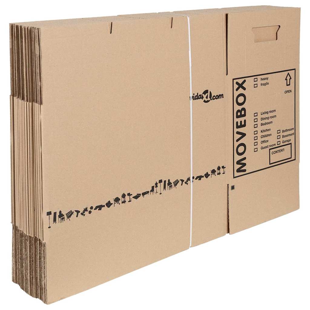 Pārvietošanas kastes 20 gab. 59 x 31.5 x 31.5 cm Kartons