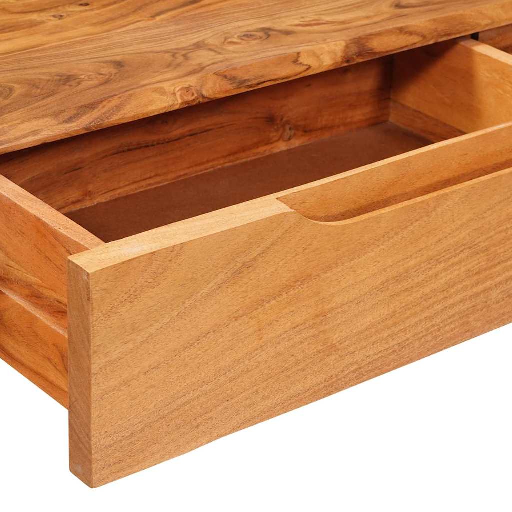 Konsoles galds ar atvilktni un glabātuvi, brūns, 110 x 30 x 80 cm