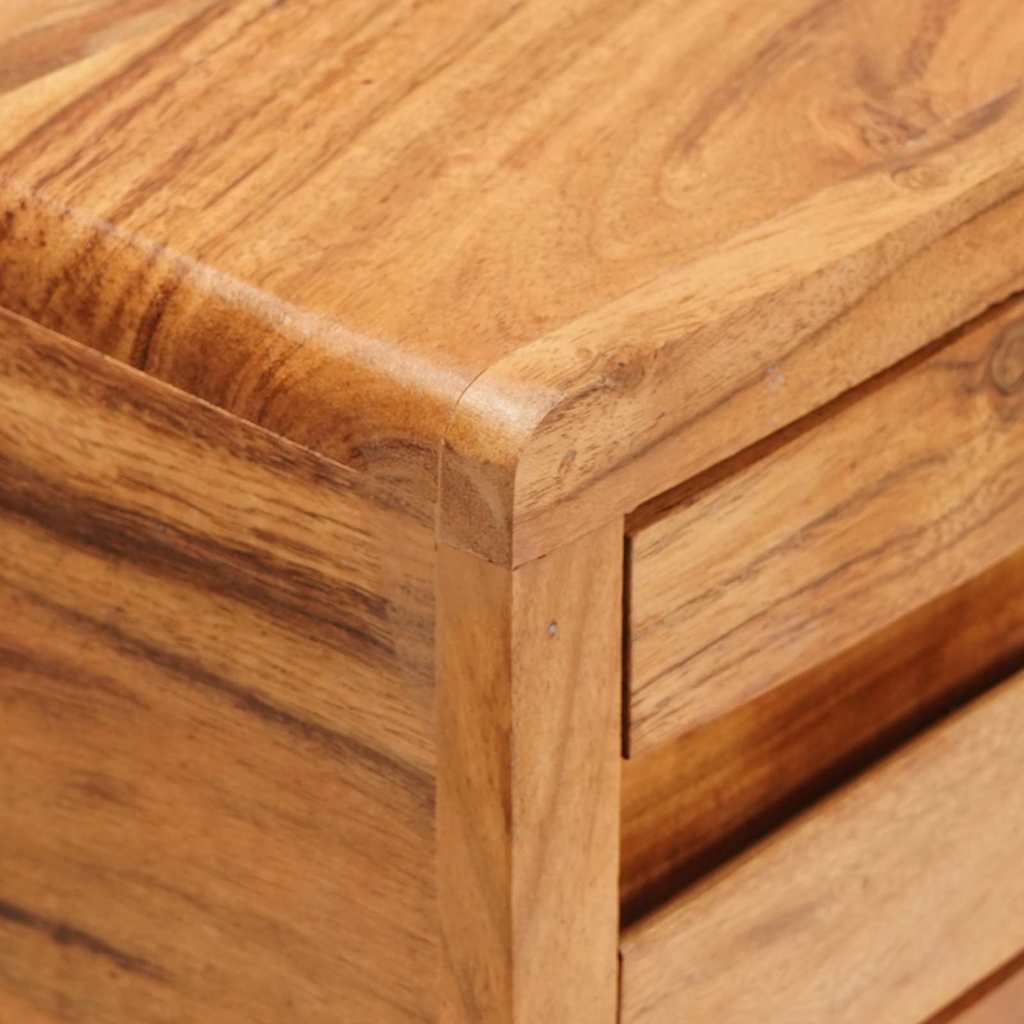Konsolinis stalas Ruda 110 x 30 x 80 cm Kietos akacijos mediena