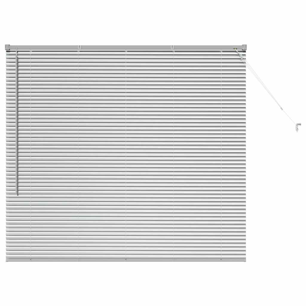 Venecijos žaliuzės Sidabrinė 130 x 150 cm 25 mm Aliuminis