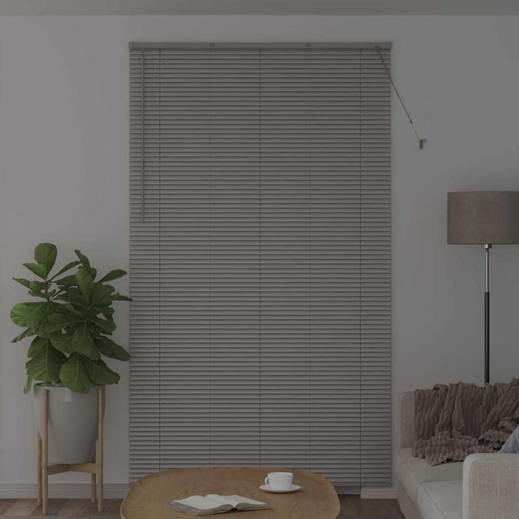Venēcijas žalūzijas Sudraba 220 x 125 cm Alumīnijs
