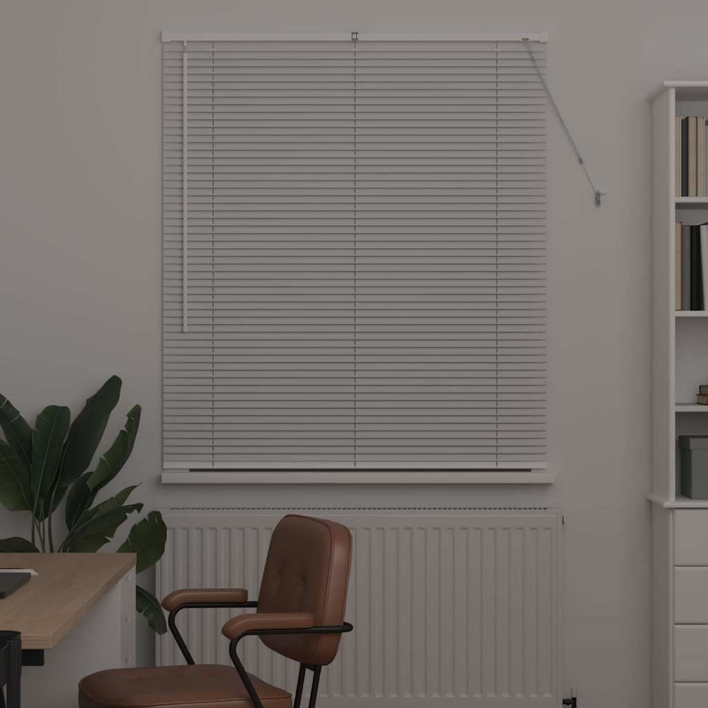 Venēcijas žalūzijas Balta 130 x 110 cm Alumīnijs