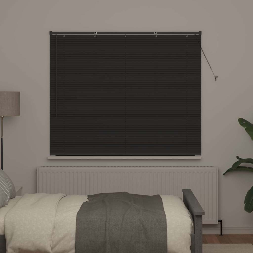 Venēcijas žalūzijas Tumši pelēkas 130 x 155 cm Alumīnijs