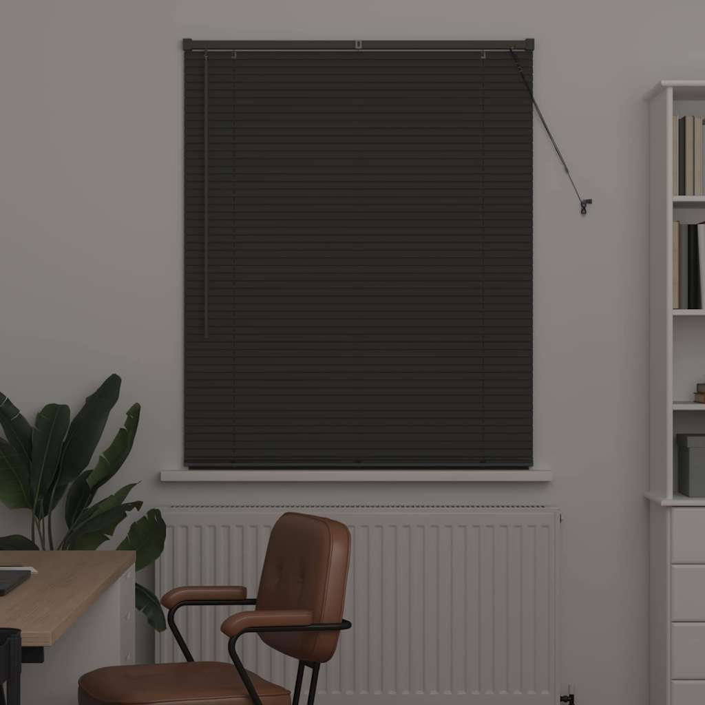Venēcijas žalūzijas Tumši pelēka 175 x 105 cm Alumīnijs