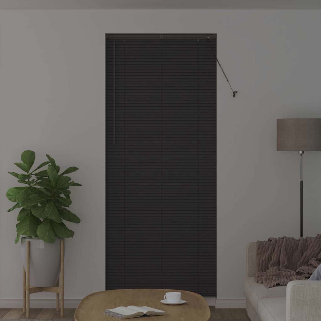 Venēcijas žalūzijas Tumši pelēkas 220 x 90 cm Alumīnijs