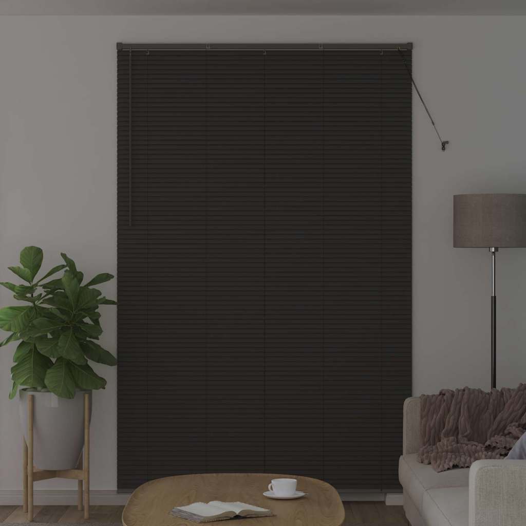 Venēcijas žalūzijas Tumši pelēkas 220 x 145 cm Alumīnijs