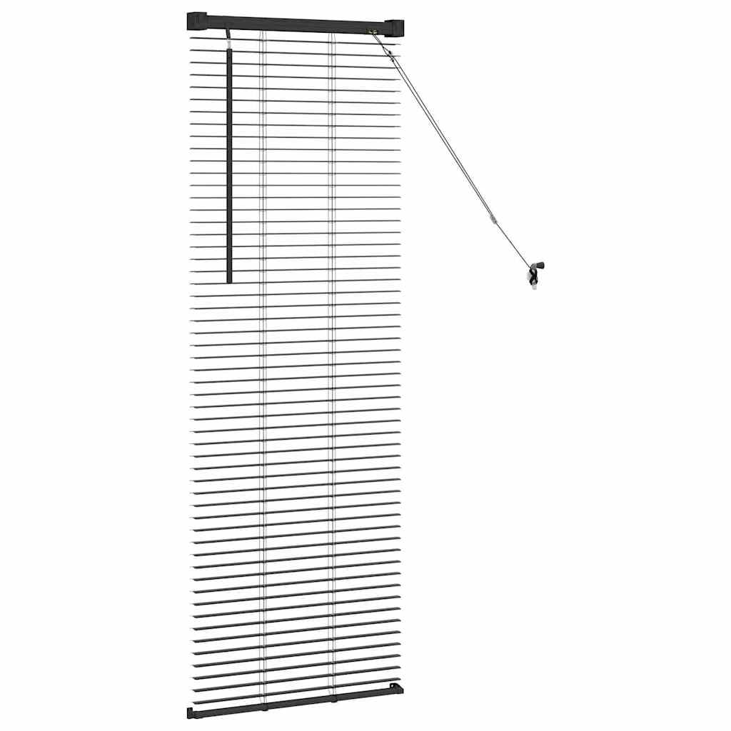 Venecijietiškos žaliuzės Juoda 130 x 45 cm Aliuminis