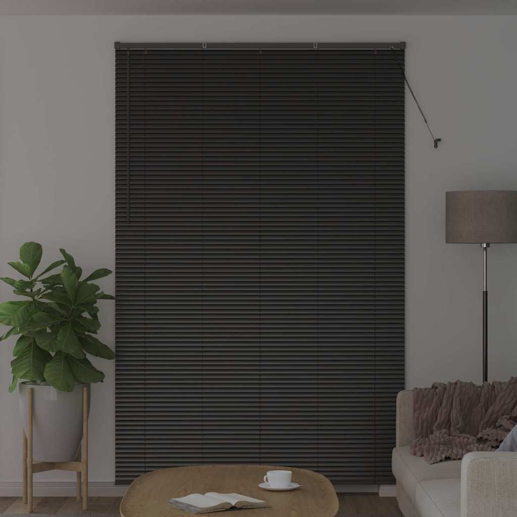 Venēcijas žalūzijas Melna 220 x 145 cm Alumīnijs