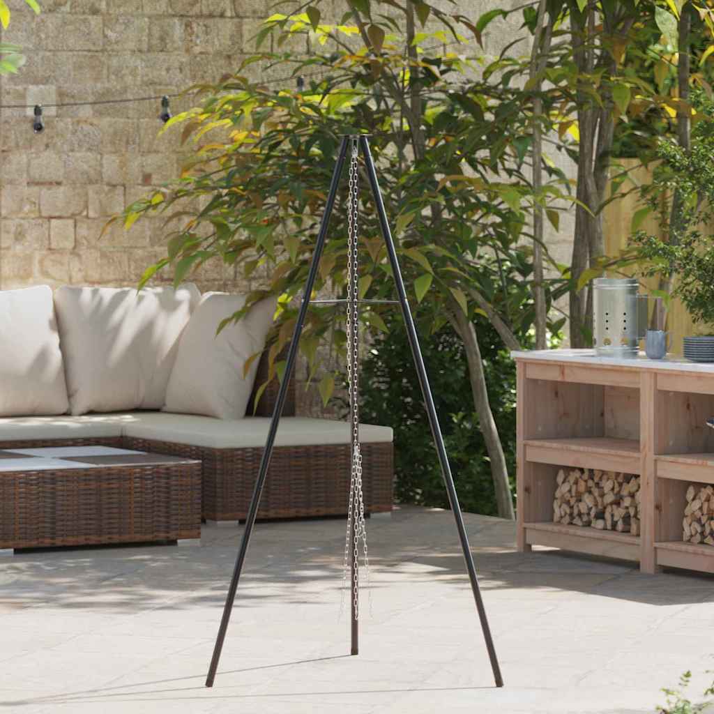 Laužavietės trikojis Juoda 92 x 92 x 151.5 cm Plienas