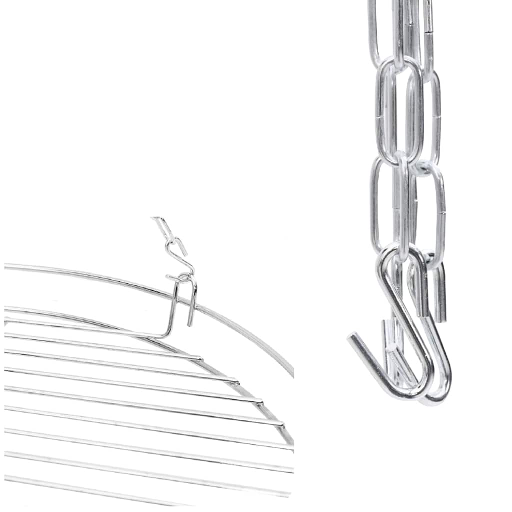 Laužavietės trikojis 2 pcs Juoda Plienas
