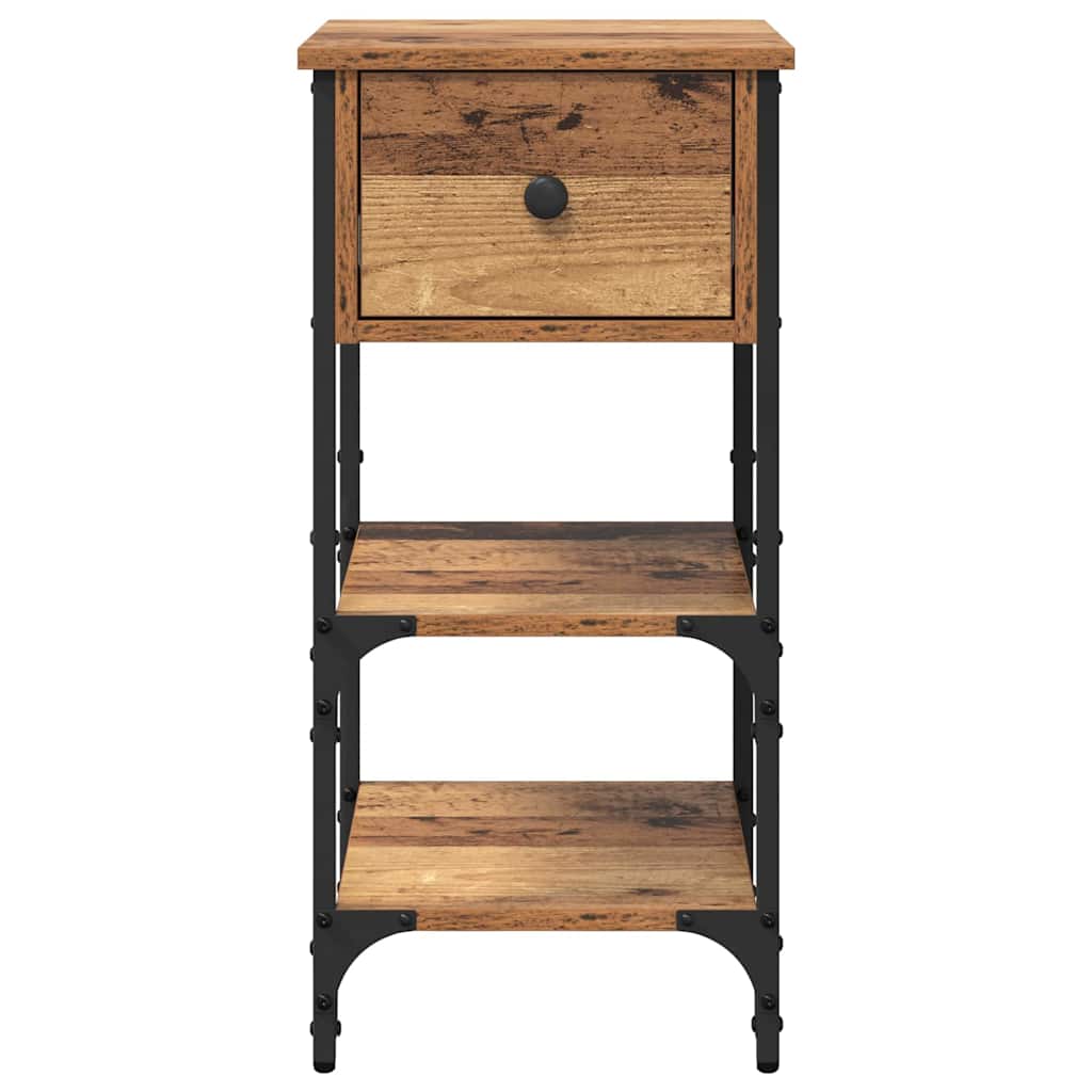 Bedside cabinet with 2 drawers Brown 33.5 x 36 x 70 cm