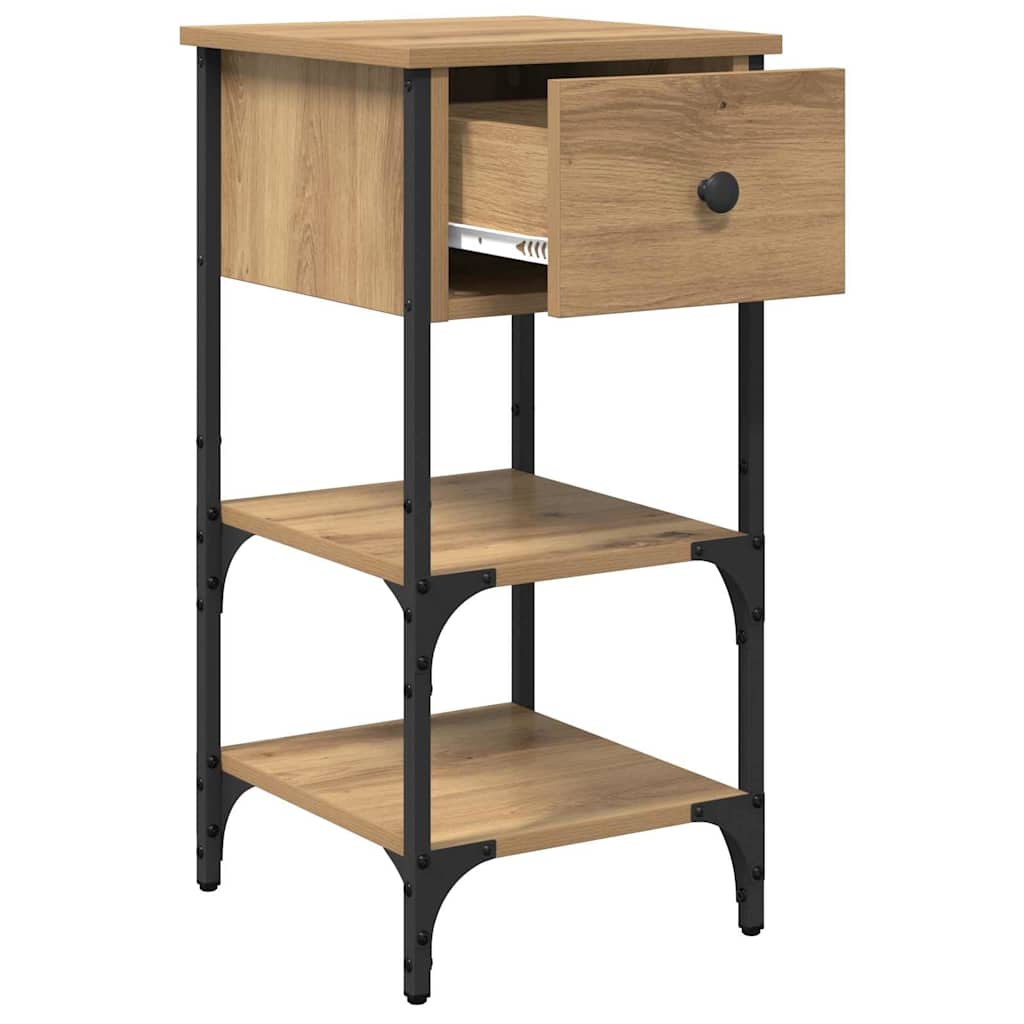 Bedside cabinet with a drawer Brown 33.5 x 36 x 70 cm