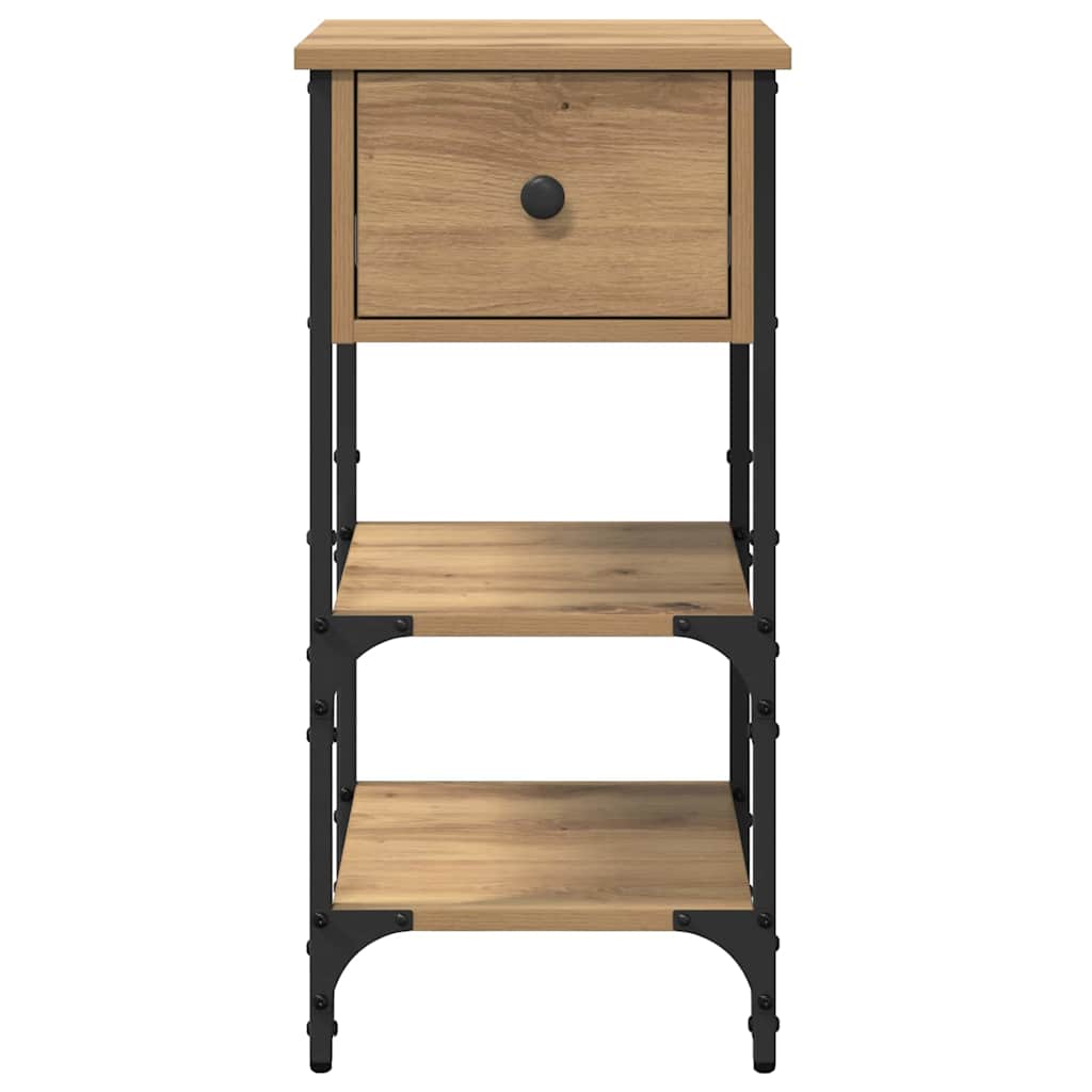 Bedside cabinet with a drawer Brown 33.5 x 36 x 70 cm