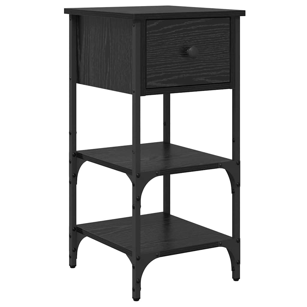 Bedside cabinet Black oak 33.5 x 36 x 70 cm