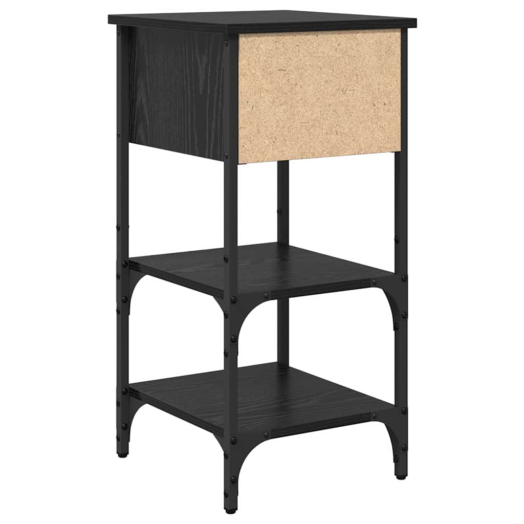 Bedside cabinet Black oak 33.5 x 36 x 70 cm