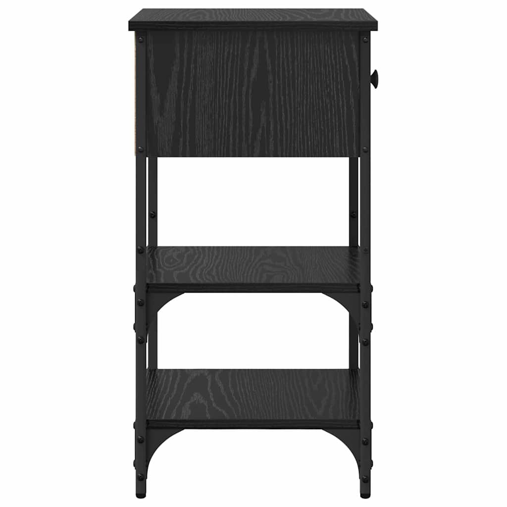 Bedside cabinet Black oak 33.5 x 36 x 70 cm