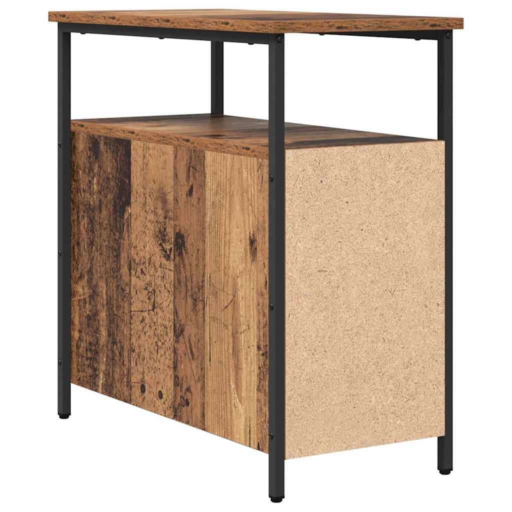 Bedside table with drawers Old wood 30 x 60 x 60 cm