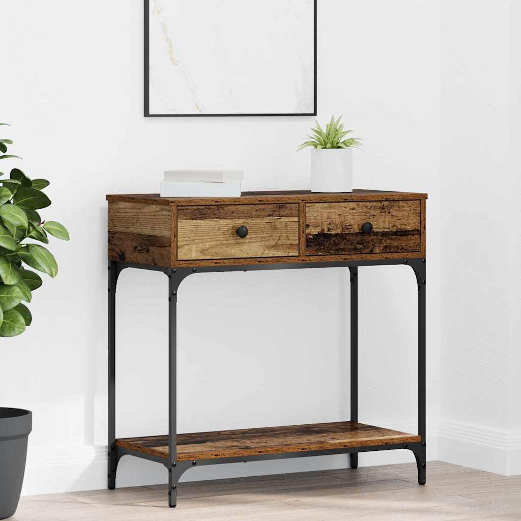 Konsolinis stalas su stalčių Sena mediena 75 x 34,5 x 75 cm