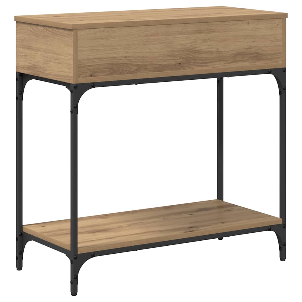 Konsolinis stalas su stalčių artisano ąžuolo 75 x 34,5 x 75 cm