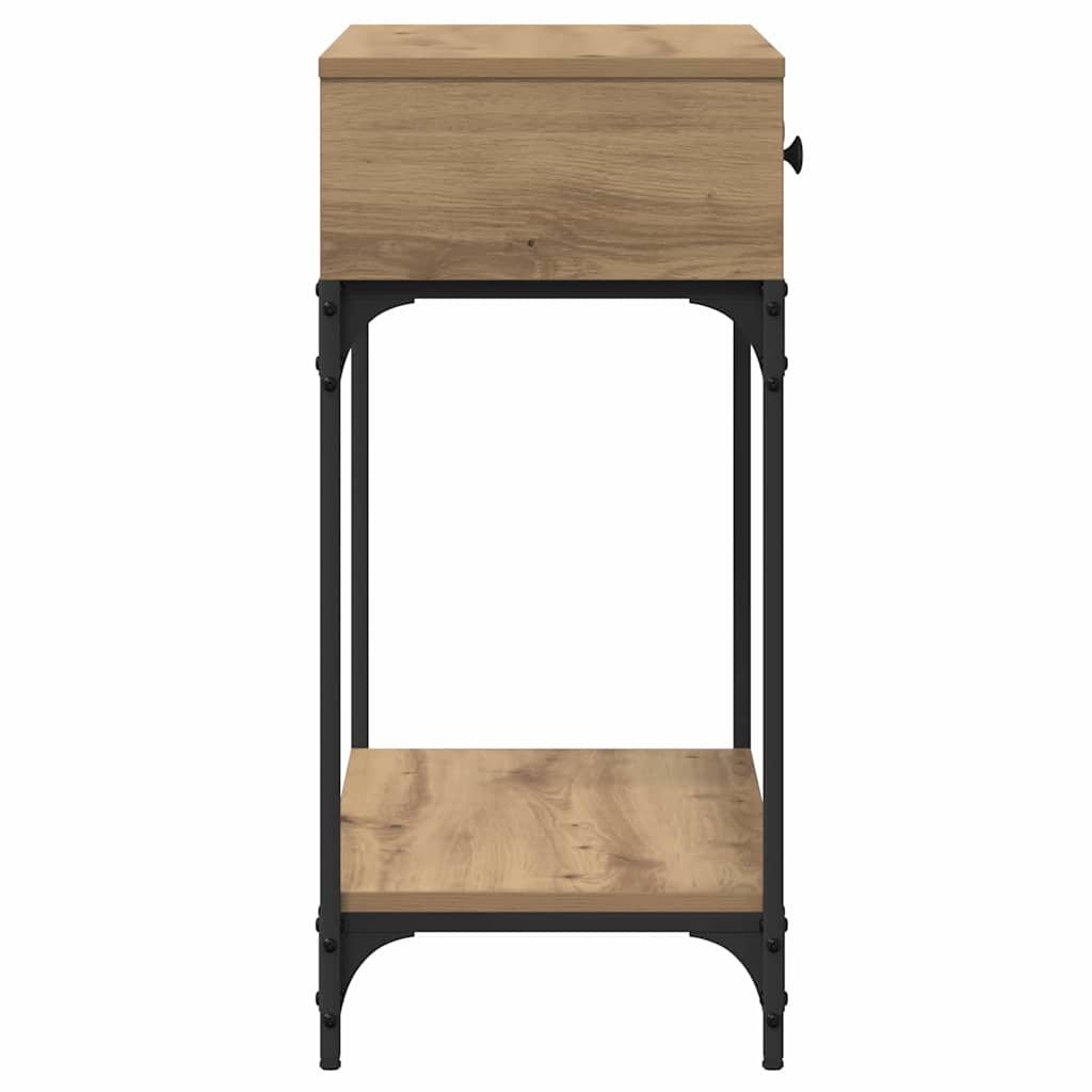 Konsolinis stalas su stalčių artisano ąžuolo 75 x 34,5 x 75 cm
