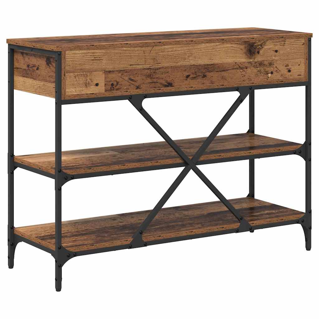 Konsoles galds ar atvilktnēm Brūns 100 x 34,5 x 75 cm Koks