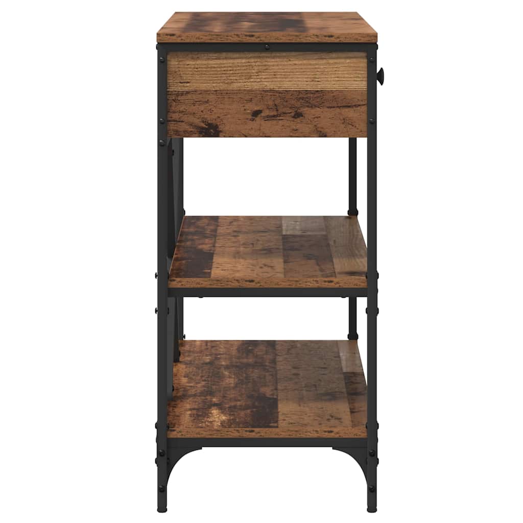 Konsoles galds ar atvilktnēm Brūns 100 x 34,5 x 75 cm Koks