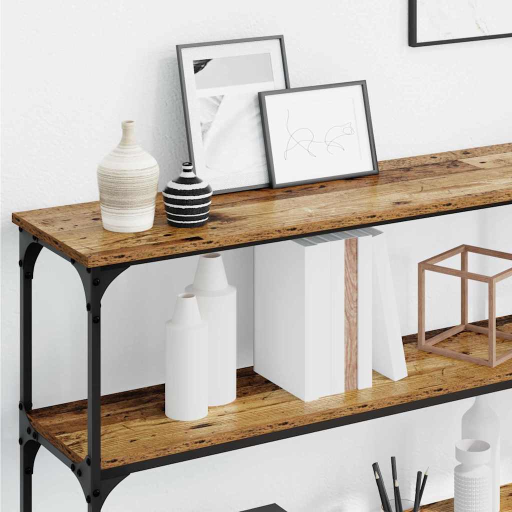 Console Table Antique Wood 200 x 29 x 75 cm