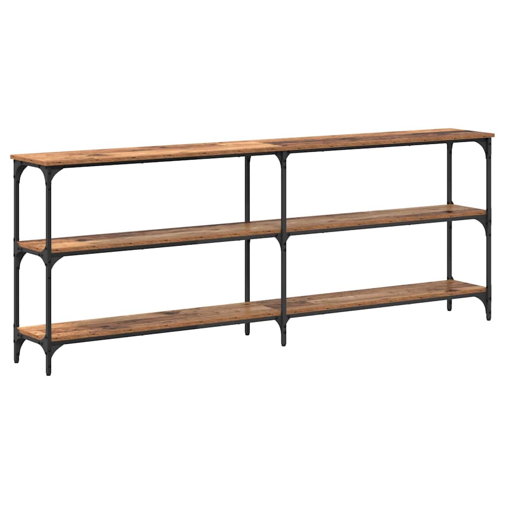 Console Table Antique Wood 200 x 29 x 75 cm