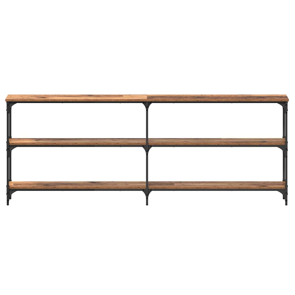 Console Table Antique Wood 200 x 29 x 75 cm