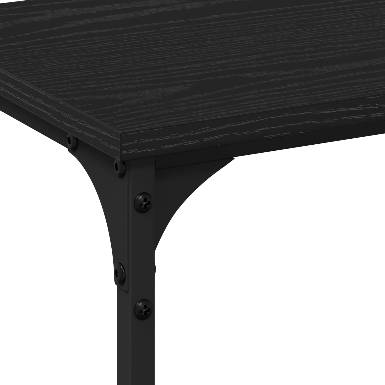 Console table black oak 200 x 29 x 75 cm