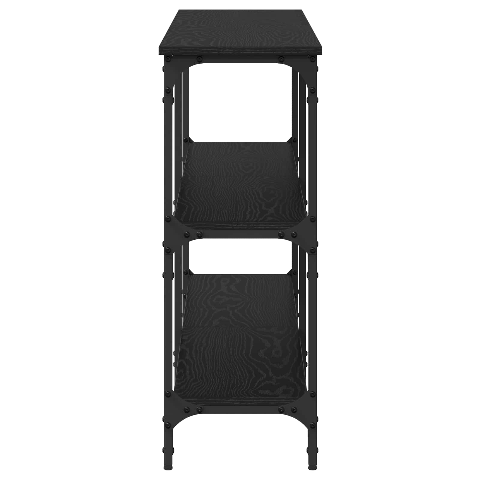 Console table black oak 200 x 29 x 75 cm