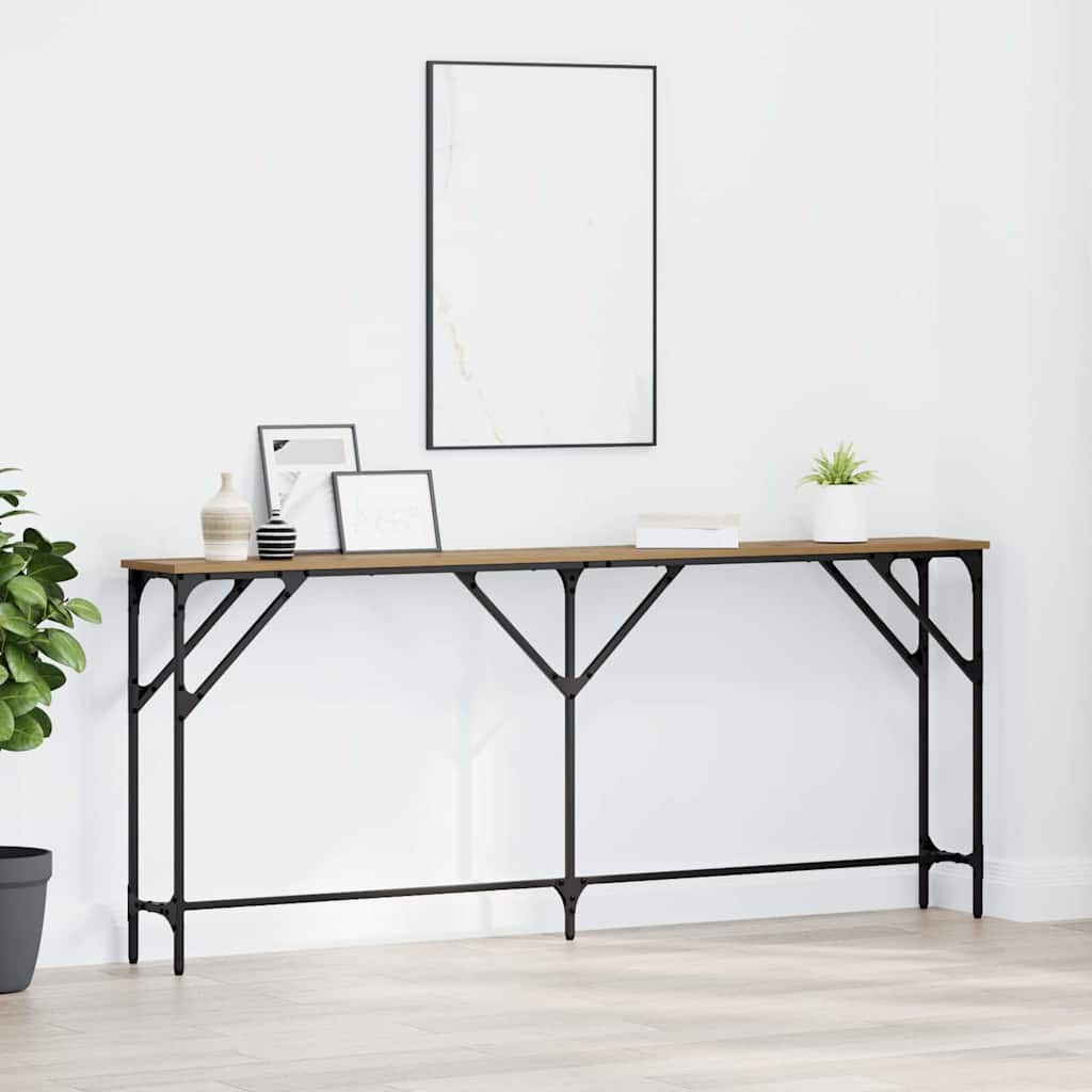 Konsolinis stalas artisano ąžuolo 180 x 23 x 75 cm