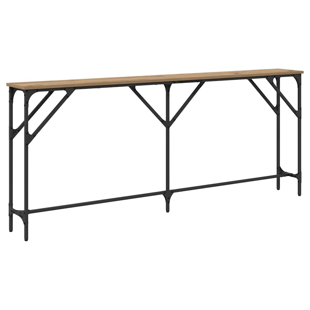 Konsolinis stalas artisano ąžuolo 180 x 23 x 75 cm