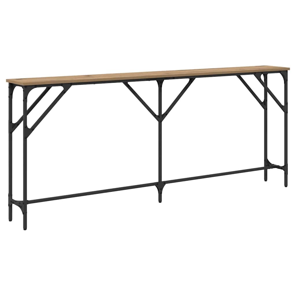 Konsolinis stalas artisano ąžuolo 180 x 23 x 75 cm