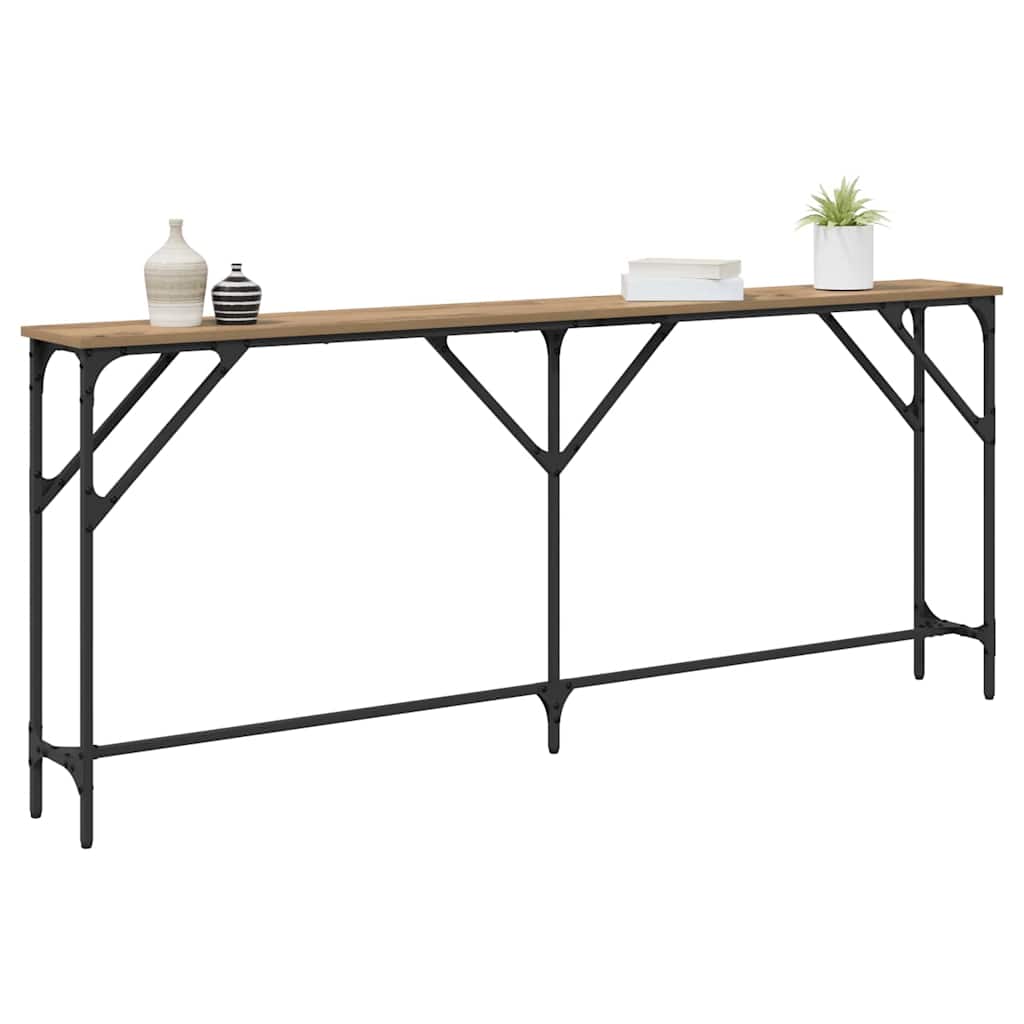 Konsolinis stalas artisano ąžuolo 180 x 23 x 75 cm