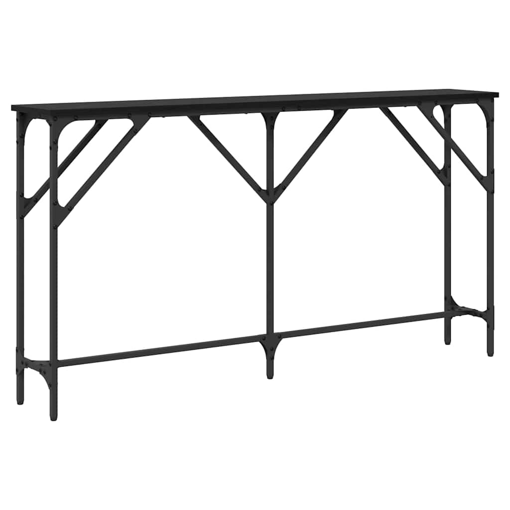 Konsoles galds melns ozols 140 x 23 x 75 cm